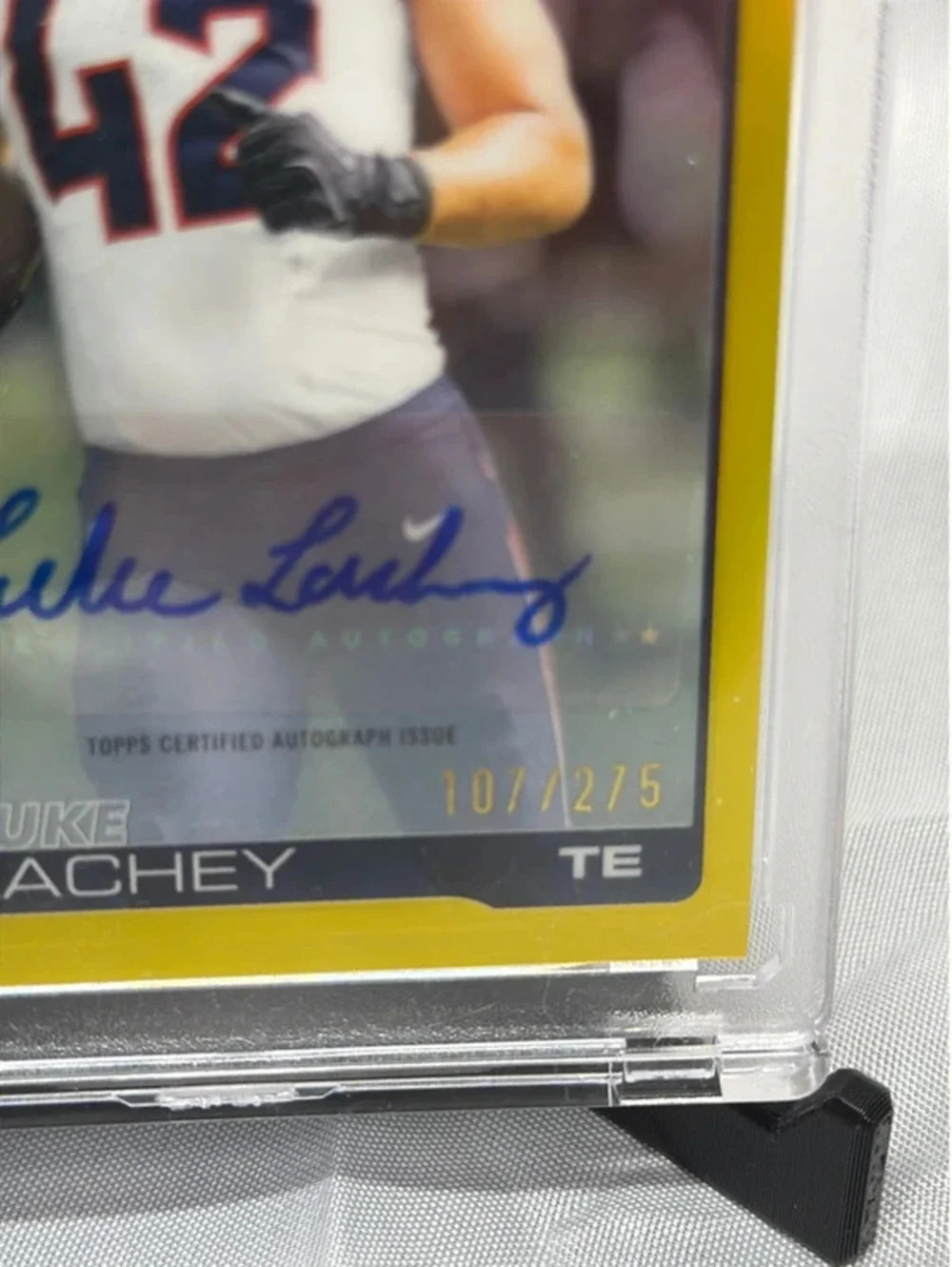 Luke Lachey autographed football card